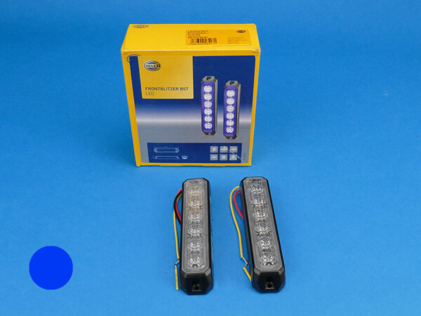 LED-Frontblitzer BST-V, blau, Festmontage, vertikal