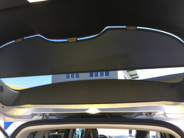 Erweiterung Laderaumabdeckung für Ford S-MAX, schwarz, Verbaubeispiel