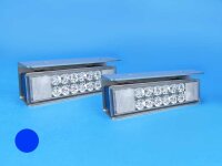 WL-LED Heckwarnsystem, blau, 12 V, mit V2A-Halter