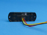 LED-Front-/Heckblitzer MiniStealth MS3, blau, Anbaumontage