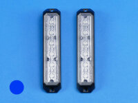 LED-Front-/Heckblitzer MiniStealth MS6 V, blau,...