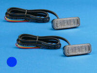 LED-Front-/Heckblitzer MiniStealth MS3, blau, Haltermontage
