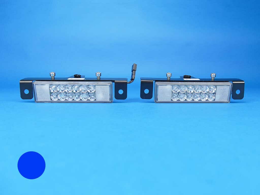 WL-LED Warnleuchte, blau, mit Halter & Clip, 47,60 €
