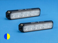 LED-Front-/Heckblitzer MiniStealth MS6, blau/gelb,...