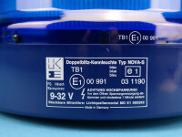 Doppelblitz-Kennleuchte Nova S, blau, Anbaumontage,...