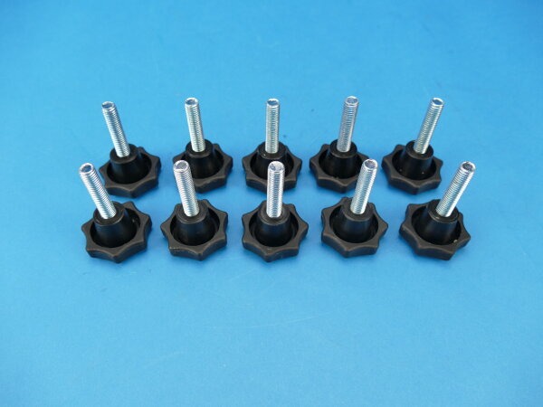 Sterngriffschraube M8 35 mm - 10er Set