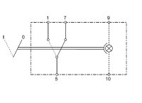 Einbauschalter, Baureihe 832, 1-stufig, 2-reihig, Auffind- und Funktionsbeleuchtung