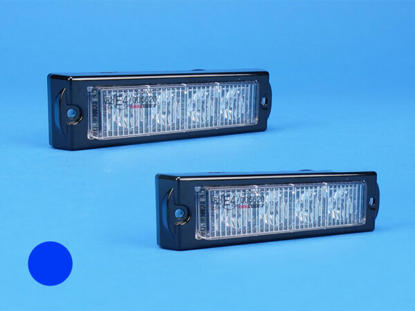 LED-Frontblitzer K-FS4, blau, Satz