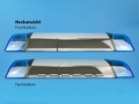 Komplettangebot #12: LED-Blaulichtbalken RTK 7, 1.400 mm, blau, Hella