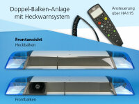 Doppel-Balken-Anlage: RTK 7, 1.400 mm, blau, Hella