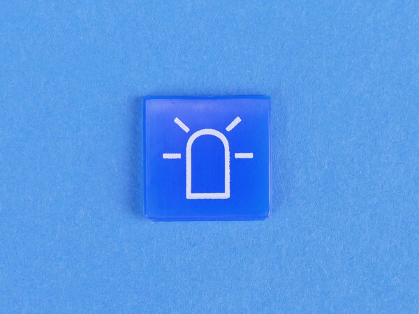 Symbol - Rundumkennleuchte, blau