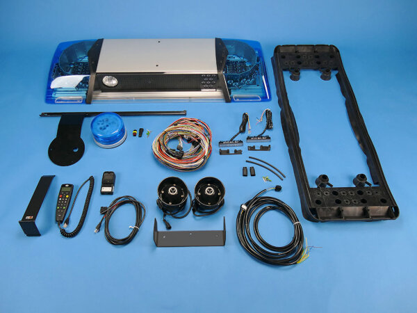 Komplettangebot für VW T6, RTK 7 LED-Blaulichtbalken, 1100 mm