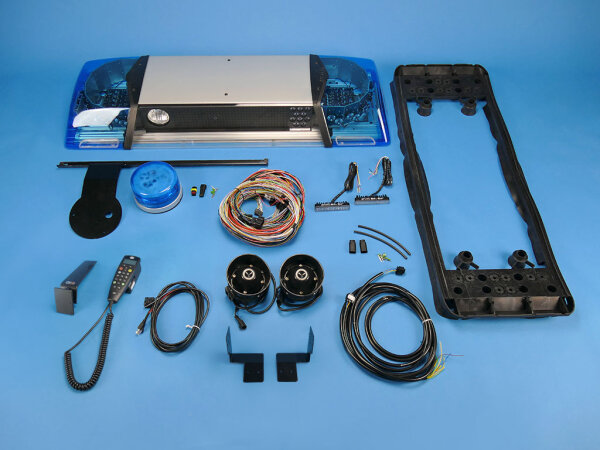 Komplettangebot für VW T5, RTK 7 LED-Blaulichtbalken, 1100 mm