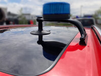 LED-Kennleuchte Comet B, blau, auf Kennleuchtenträger