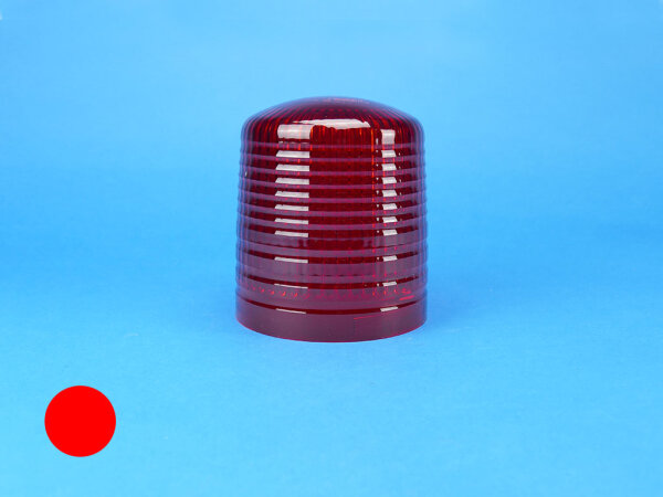 Lichthaube KL 7000, rot, geriffelt