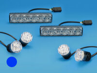 LED-Frontblitzer Sputnik Mini HTB, blau