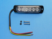 LED-Front-/Heckblitzer SuperThin ST6, blau, vertikal