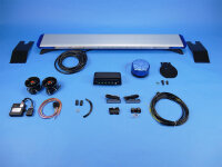Komplettangebot für Ford Transit Custom L1H1 mit Blaulichtbalken Trident inkl. Haltern, Kennleuchte Comet S-B inkl. Haltern, Sondersignalanlage ASX 700 inkl. Haltern, Frontblitzern MS 6 inkl. Haltern und Anschlussleitungen