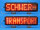 LED-Leuchtschrift mit Festtext und Halter