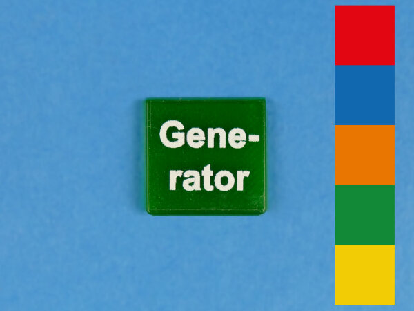 Symbol - Aufschrift "Generator"