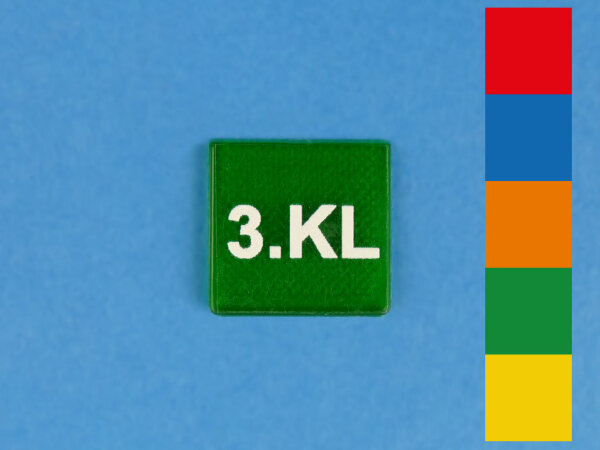 Symbol - Aufschrift "3. KL"