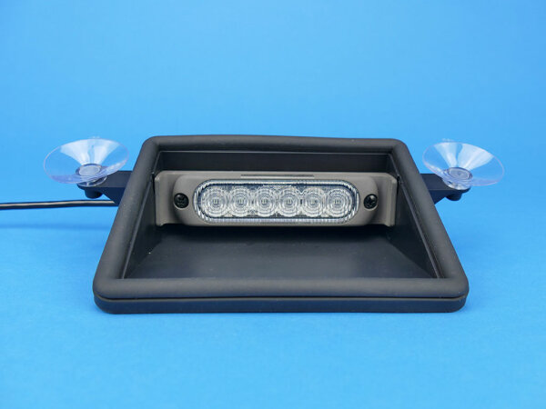 LED-Frontblitzer Sputnik Flat Mobil, blau, mit Universalstecker